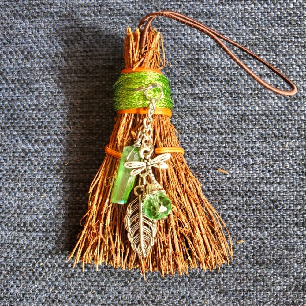 2/$25 Mini Light Green Scented Witch's Broom